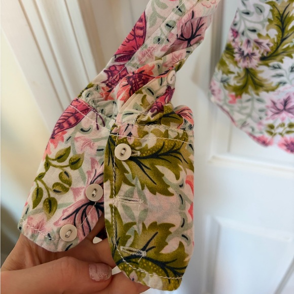 Cino Button Up Long Sleeve Blouse Butterfly Print XS - Picture 5 of 7